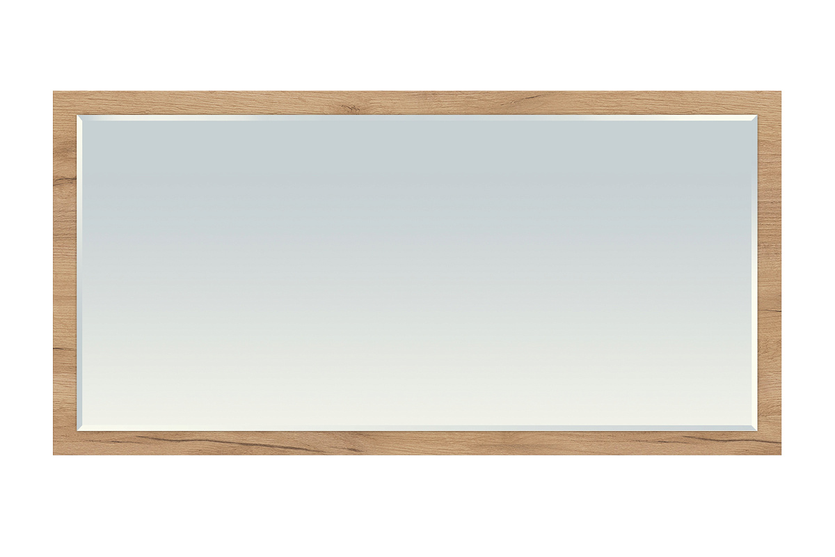 Зеркало Виктория ВИ-19 (1200x600) дуб крафт золотой