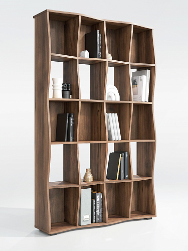 Стеллаж Контемпо КТ-01 дуб барокко янтарный