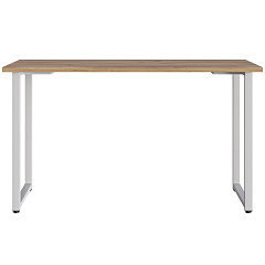 Стол С-600 дуб крафт золотой/каркас белый (1350х600)