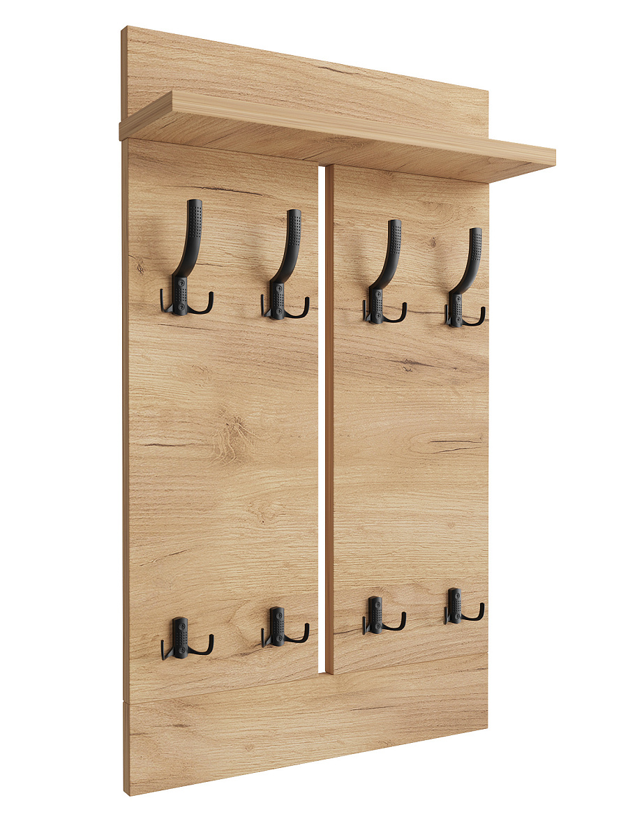 Вешалка ВН-13 дуб крафт золотой (600*1000)