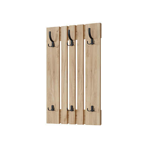 Вешалка Эмилия ЭЛ-6 дуб крафт золотой