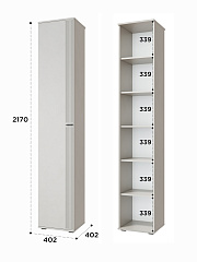 Пенал Эмилия ЭЛ-12К глухой кашемир/шарли керамика