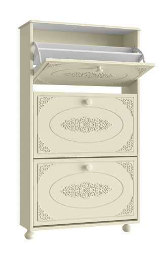 Тумба для обуви (обувница) Ассоль плюс АС-46 ваниль