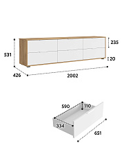 Тумба Оптима ОП-241 дуб крафт золотой/меренга