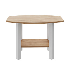 Стол журнальный С-500 дуб крафт золотой/белый