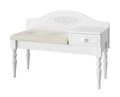 Банкетка Ассоль АС-41 (ящик справа) белое дерево