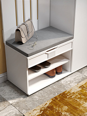 Тумба Эмилия ЭЛ-44К белый структурный/меренга