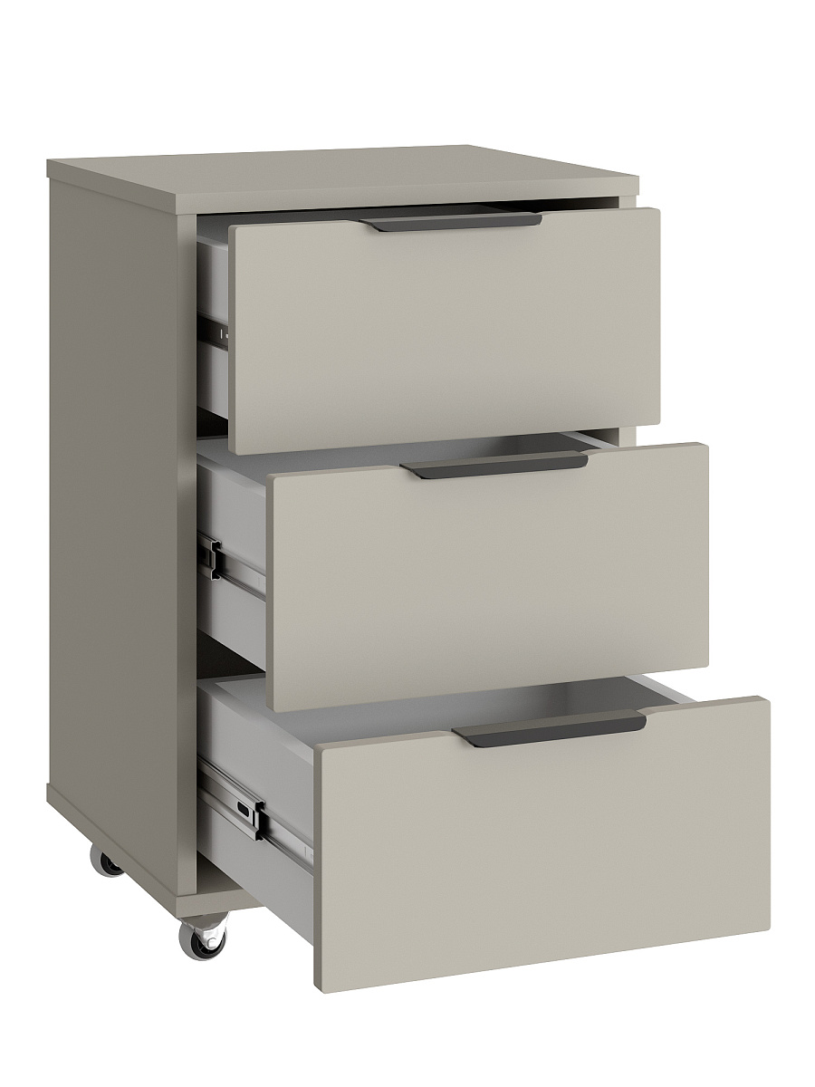 Тумба мобильная К-54 глиняный серый/риолит