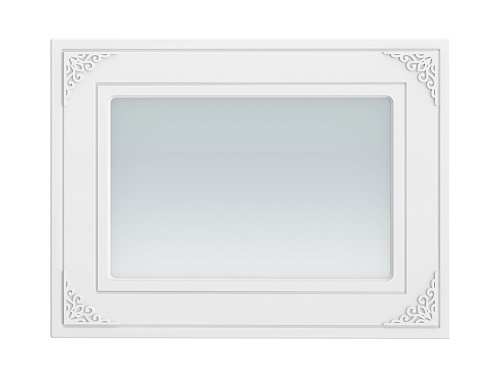 Зеркало Ассоль АС-74 (600х800) белое дерево