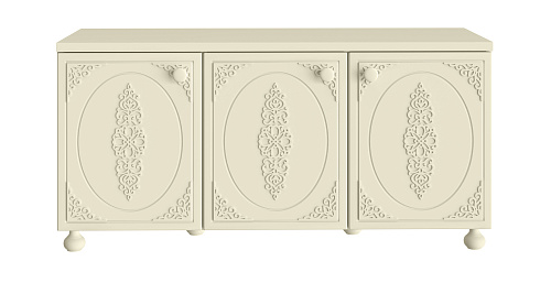 Тумба под ТВ Ассоль плюс АС-55 ваниль