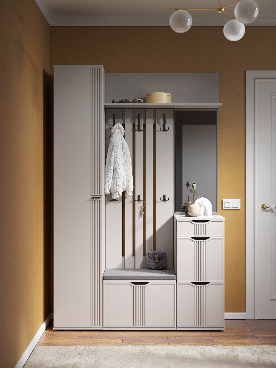 Пенал Эмилия ЭЛ-12К глухой кашемир/шарли керамика