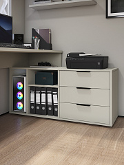 Стол угловой Оптима ОП-22 глиняный серый/риолит