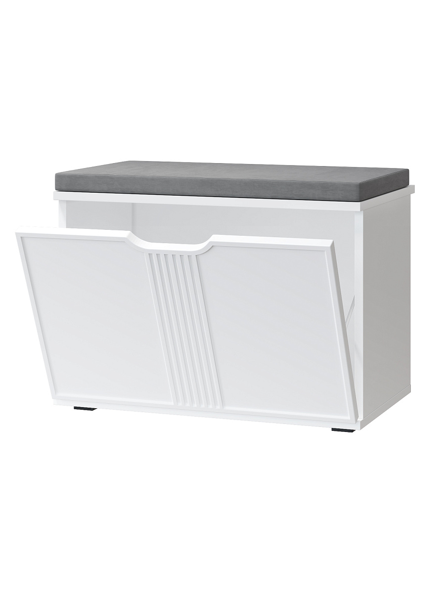 Комплект мебели для прихожей Эмилия ЭЛ-024 белый структурный/меренга