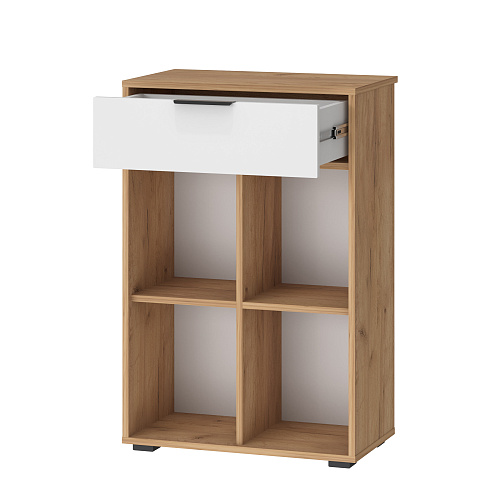 Комод Оптима ОП-06 дуб крафт золотой/меренга