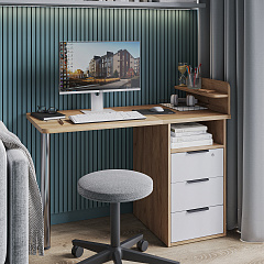 Стол С-405 дуб крафт золотой/меренга