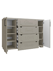 Комод ДримСтар ДС-13 глиняный серый/риолит