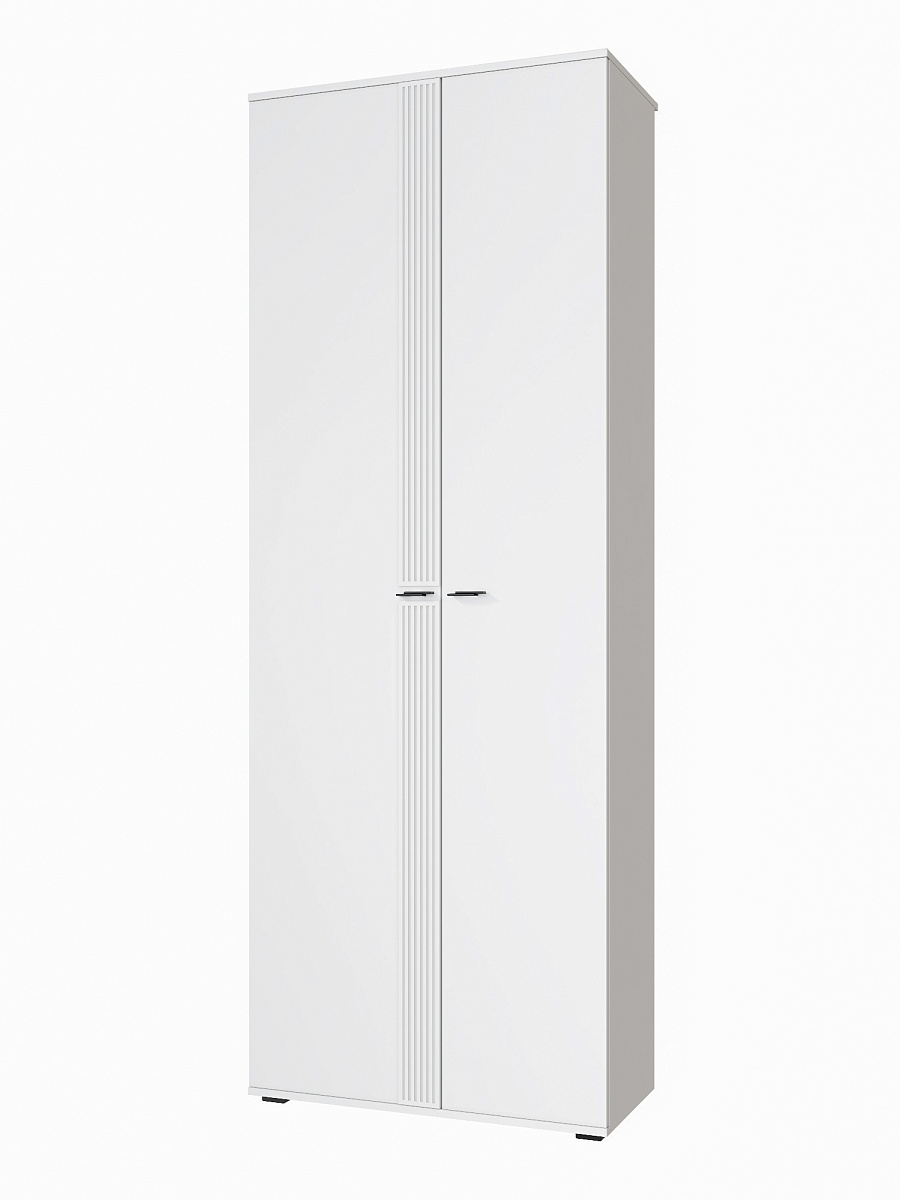 Шкаф для одежды Эмилия ЭЛ-13К глухой белый структурный/меренга