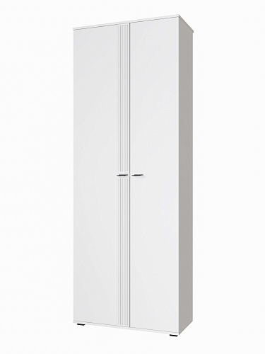 Шкаф для одежды Эмилия ЭЛ-13К глухой белый структурный/меренга