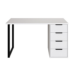 Стол С-402 белый структурный/меренга (1350х550)