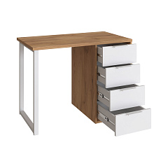 Стол С-414 дуб крафт золотой/меренга (1000х550)