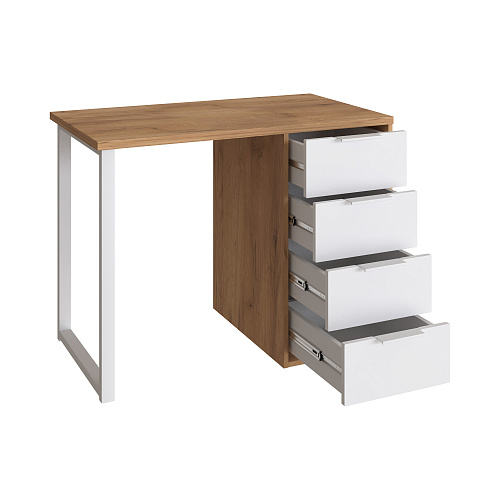 Стол С-414 дуб крафт золотой/меренга (1000х550)