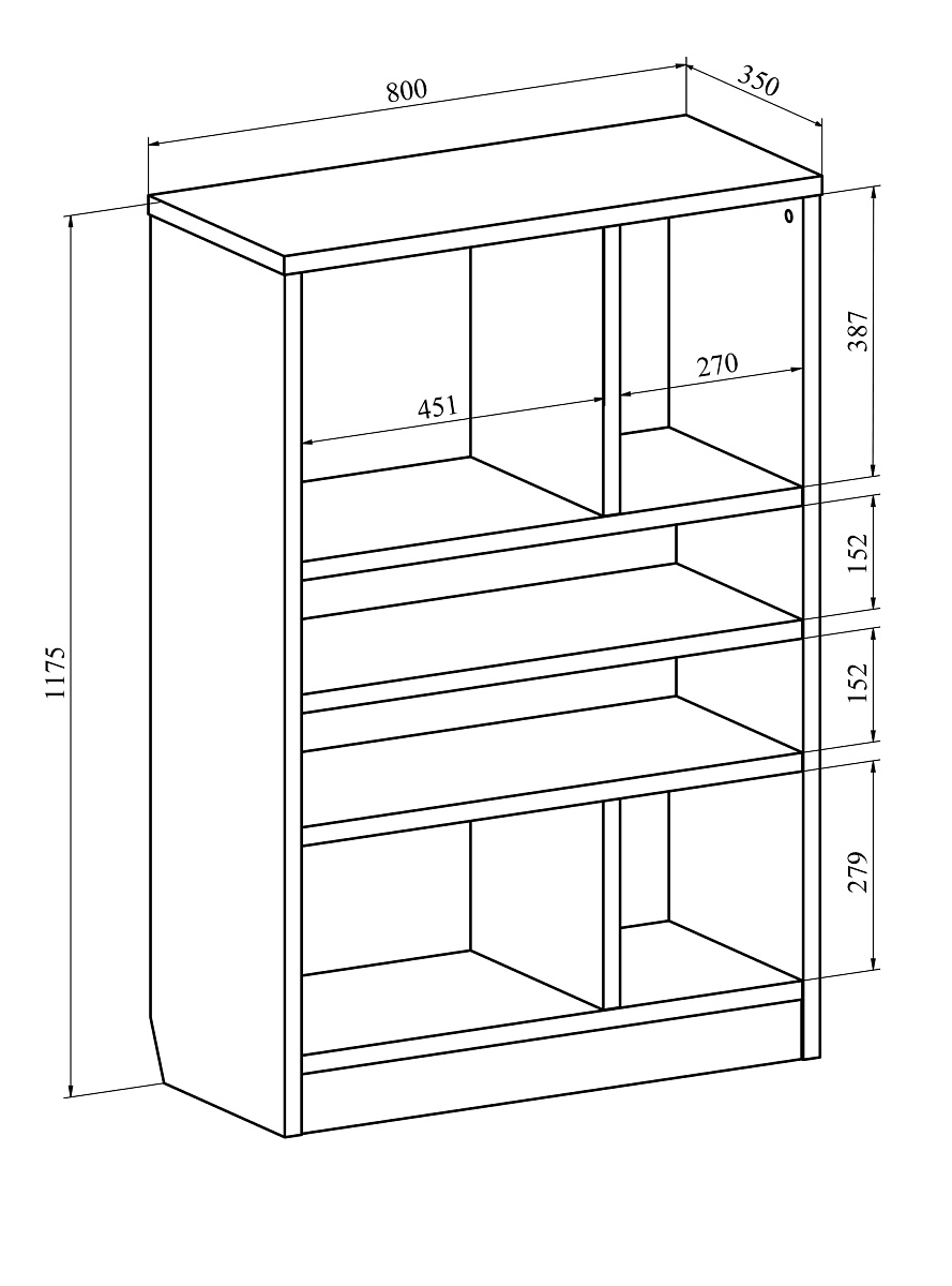 Стеллаж Виктория ВИ-5 дуб крафт золотой