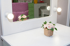 Зеркало ДримСтар ДС-40 белое дерево