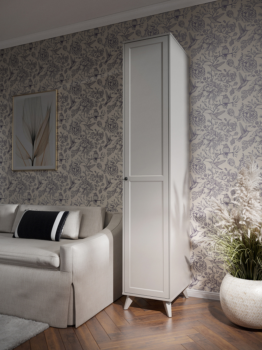 Шкаф-пенал Вильям ВМ-10 кашемир/шарли керамика