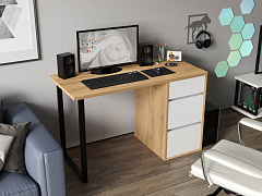 Стол С-401 дуб крафт золотой/меренга