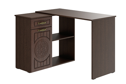 Стол угловой Монблан МБ-74К венге/орех шоколадный