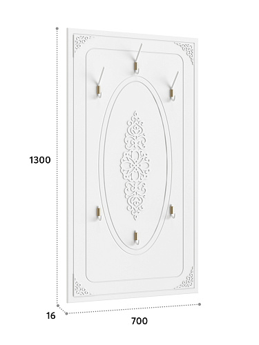 Вешалка Ассоль АС-22 белое дерево