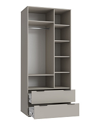 Шкаф платяной Оптима ОП-25 глиняный серый/риолит