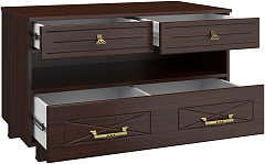 Тумба комбинированная Элизабет ЭМ-5 орех темный