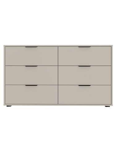 Комод Оптима ОП-16 (1352х426) глиняный серый/риолит