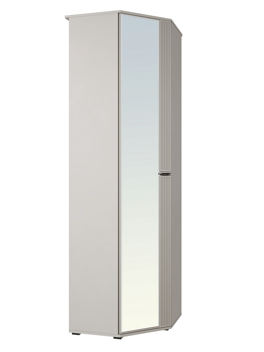 Шкаф угловой Эмилия ЭЛ-14К с зеркалом кашемир/шарли керамика