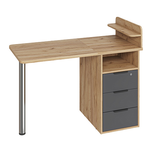 Стол С-405 дуб крафт золотой/графит