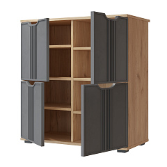 Тумба Эмилия ЭЛ-45 дуб крафт золотой/графит