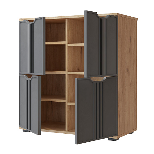 Тумба Эмилия ЭЛ-45 дуб крафт золотой/графит