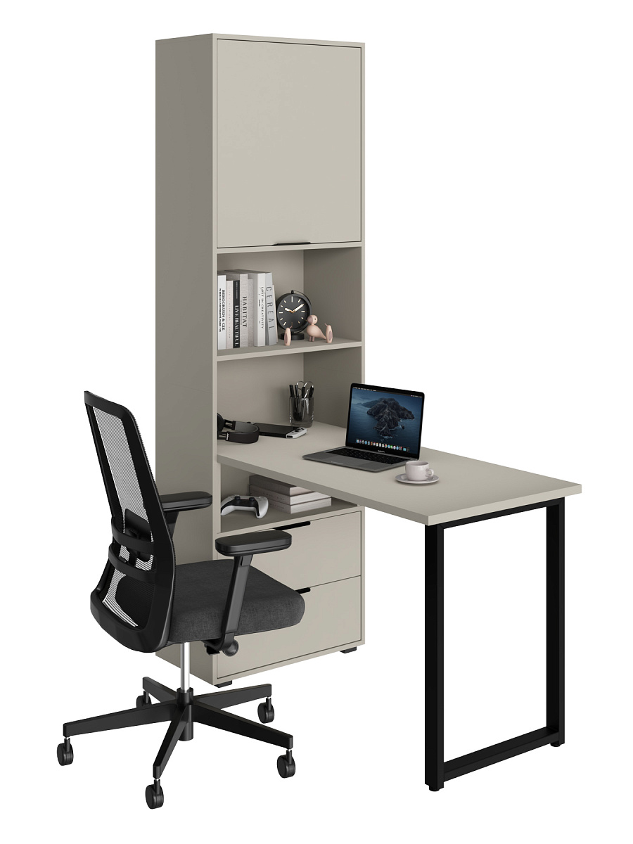 Стол рабочий Оптима ОП-20 глиняный серый/риолит