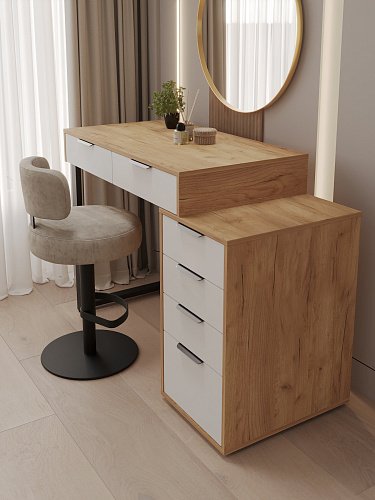 Стол Оптима ОП-18 дуб крафт золотой/меренга