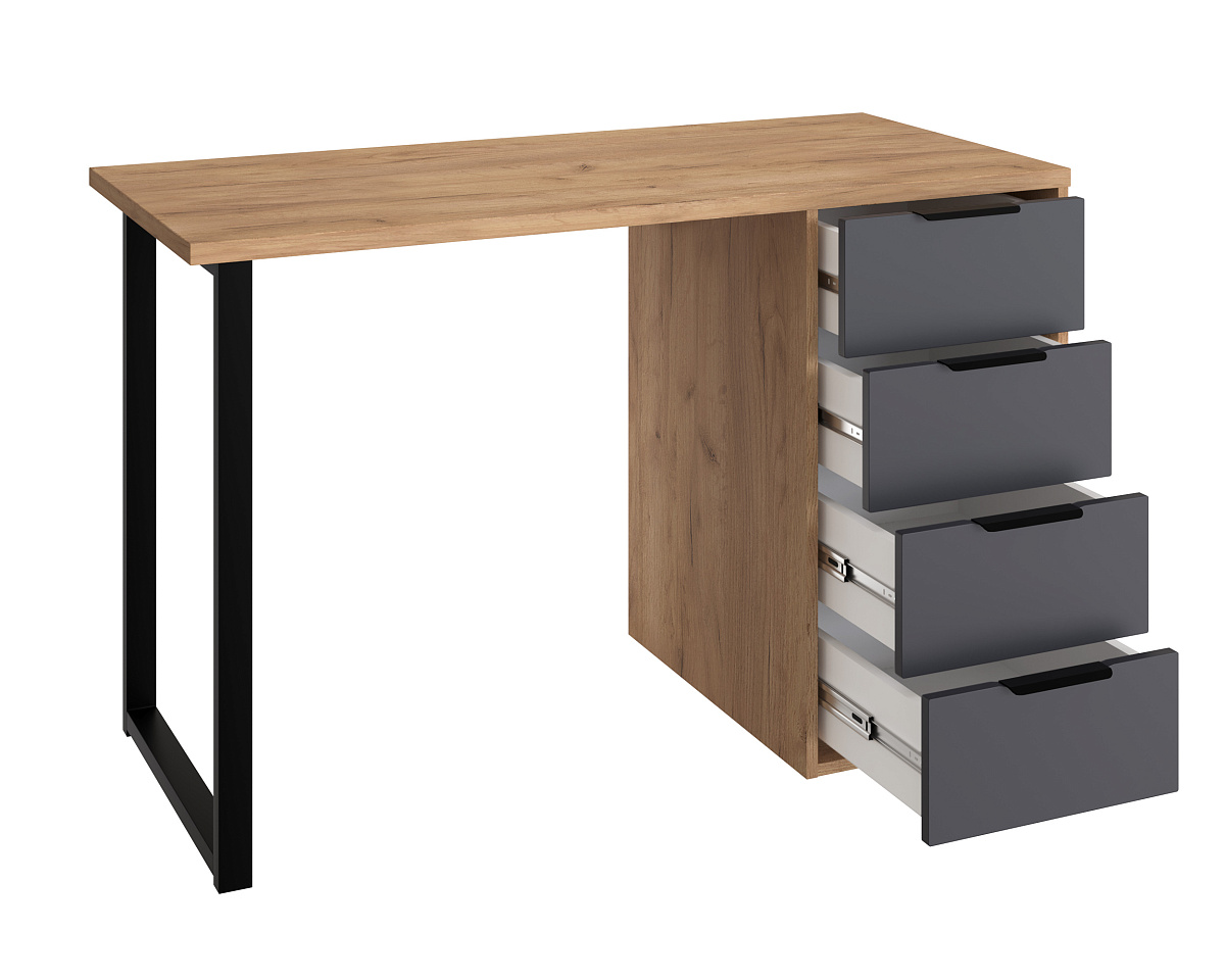 Стол С-400 дуб крафт золотой/графит