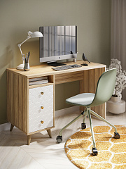 Стол Велламо ВО-18 блэквуд ячменный/бланж (левый)