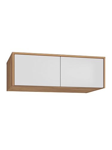 Шкаф с антресолью Оптима ОП-124 дуб крафт золотой/меренга