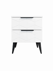 Тумба прикроватная Контемпо КТ-04 белый бриллиант/бланж