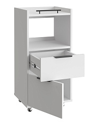 Тумба комбинированная К-33 белый структурный/меренга