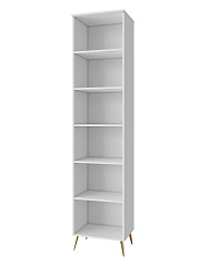 Шкаф-пенал Оливия ОЛ-12 левый белый бриллиант/бланж