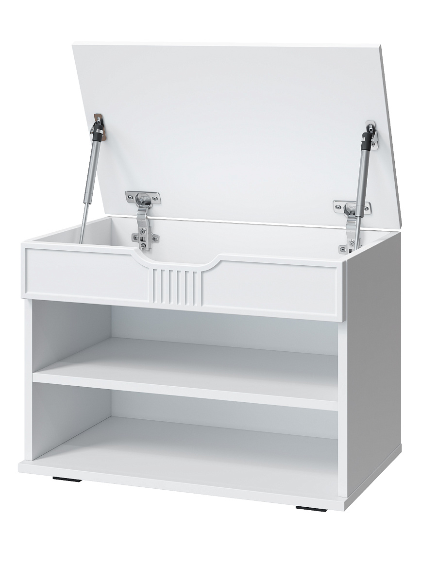 Тумба Эмилия ЭЛ-44 белый структурный/меренга