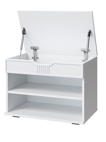 Тумба Эмилия ЭЛ-44К белый структурный/меренга