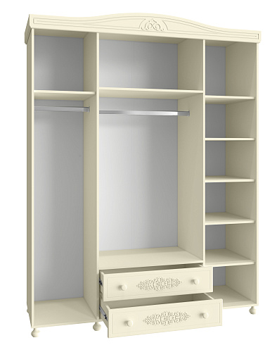 Шкаф четырехдверный Ассоль плюс АС-28 ваниль