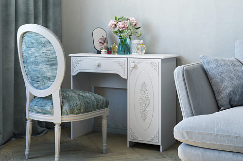 Туалетный столик Ассоль ТСН-6 белое дерево